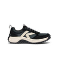 Women’s ks86 sneaker black birch with chunky sole black and cream suede and mesh materials visible