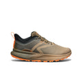 Men’s 450 dirt hiking shoe tan and orange mesh upper with black collar and textured rubber outsole