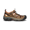 Men's arroyo II sandal in black olive and bombay brown with breathable mesh straps and rugged