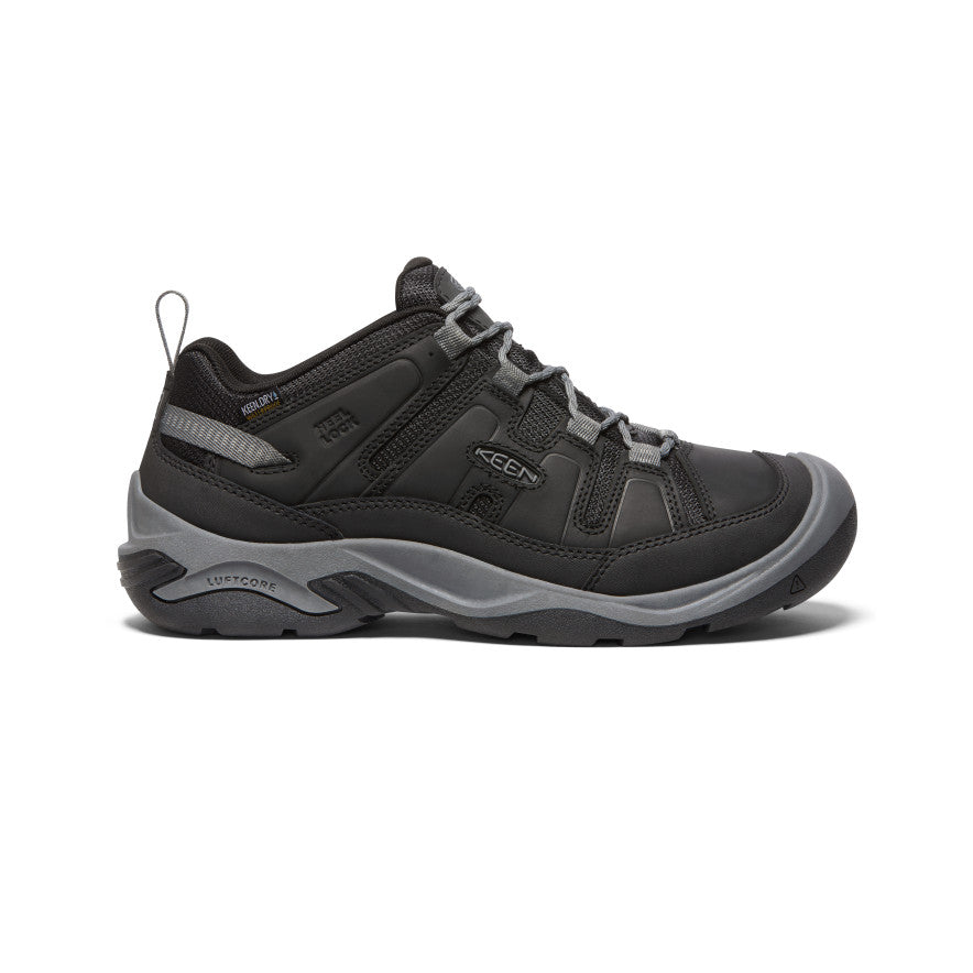Men's Circadia Waterproof Shoe Black and Grey – Keen Footwear UK