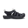 Women's newport h2 triple black keen water sandal with adjustable straps and durable rubber sole