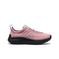 Women's ks mino sneaker in lilas birch textured pink knit with black rubber outsole and subtle side