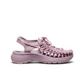 Women's KEEN UNEEK Astoria canvas sneaker in mauve with woven upper and thick textured sole