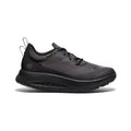 Women's wk400 waterproof walking shoe in triple black with textured mesh upper and rubber outsole