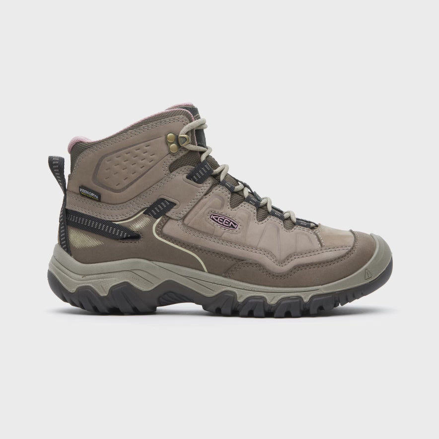Women's Targhee IV Waterproof Hiking Boot Brown and Pink – Keen