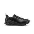 Men's jasper zionic hw sneaker flux black black leather hiking shoe with textured rubber sole