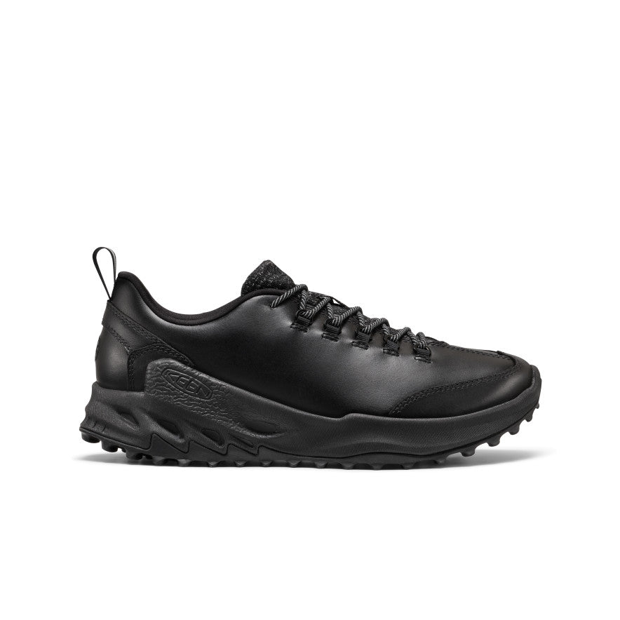 Men's Jasper Zionic HW Sneaker - Flux Black Men's jasper zionic hw sneaker flux black black leather hiking shoe with textured rubber sole - Image 1