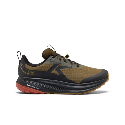 Men's Roam Waterproof Trail Running Shoe - Dark Olive/Burnt Brick