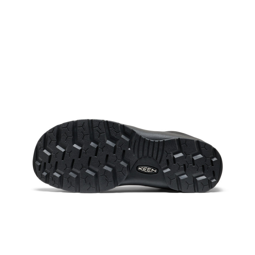 Women's Jasper SE1 Sneaker - Flux Black Black rubber sole with rugged textured tread and keen logo for women's jasper se1 sneaker flux black - Image 1