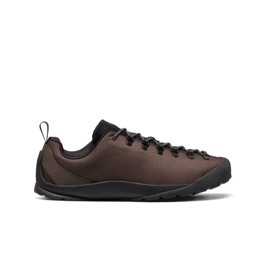 Men's Jasper SE2 sneaker in flux chocolate brown hiking shoe with black laces and rugged sole