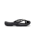 Men's waimea h2 south2 west8 deer horn emboss black flip-flop with white logo strap textured sole