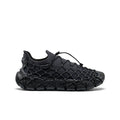 Men's UNEEK 360 sneaker in black magnet features a unique woven black mesh design with a durable
