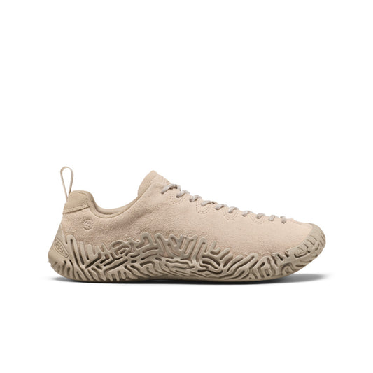 Men's Jasper Merko sneaker in birch plaza taupe with beige suede upper and maze like textured sole