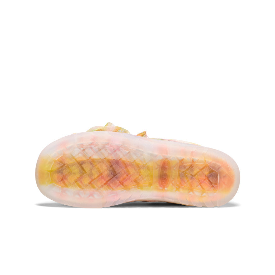 Women's Jasper Rocks SP Collina Strada - Strada Plaid/Seashell Pink orange and pink colour sole of a collab trainer - Image 1