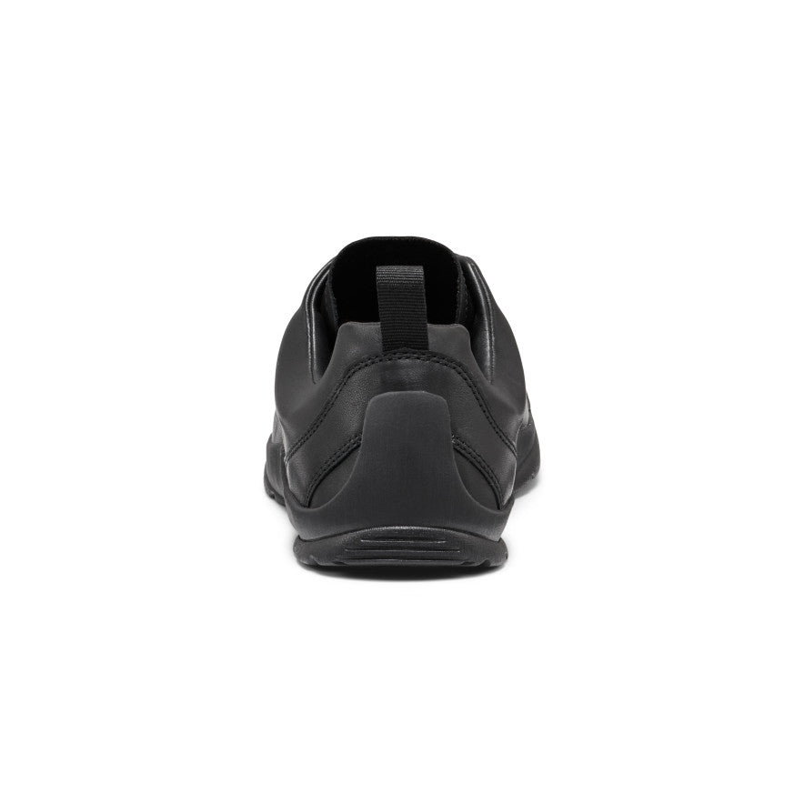 Men's Jasper SE1 sneaker in flux black with smooth leather upper and sleek minimalist slip-on design