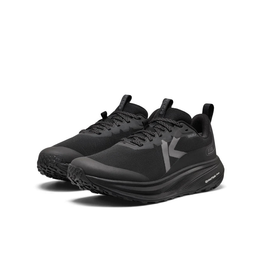 Men's Roam Waterproof Trail Running Shoe - Black/Black Pair of waterproof trail running shoes designed for comfort, grip and outdoor exploration - Image 1