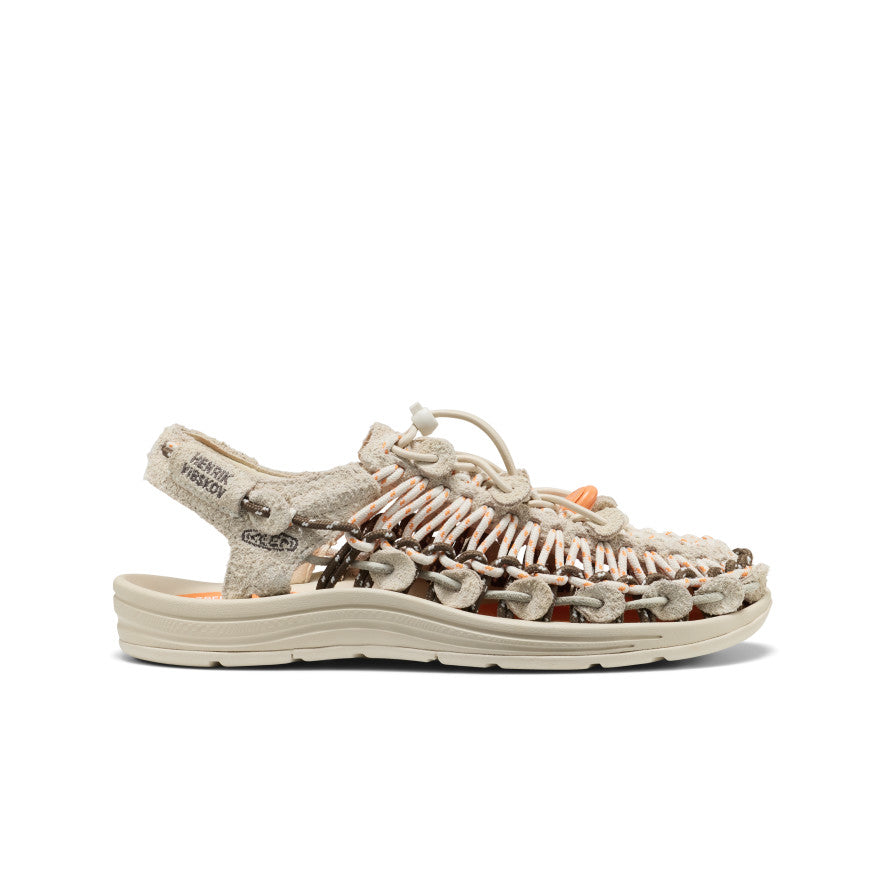 All Gender UNEEK Leather Henrik Vibskov Sneaker - Tangerine Cream Tangerine Cream - Image 1