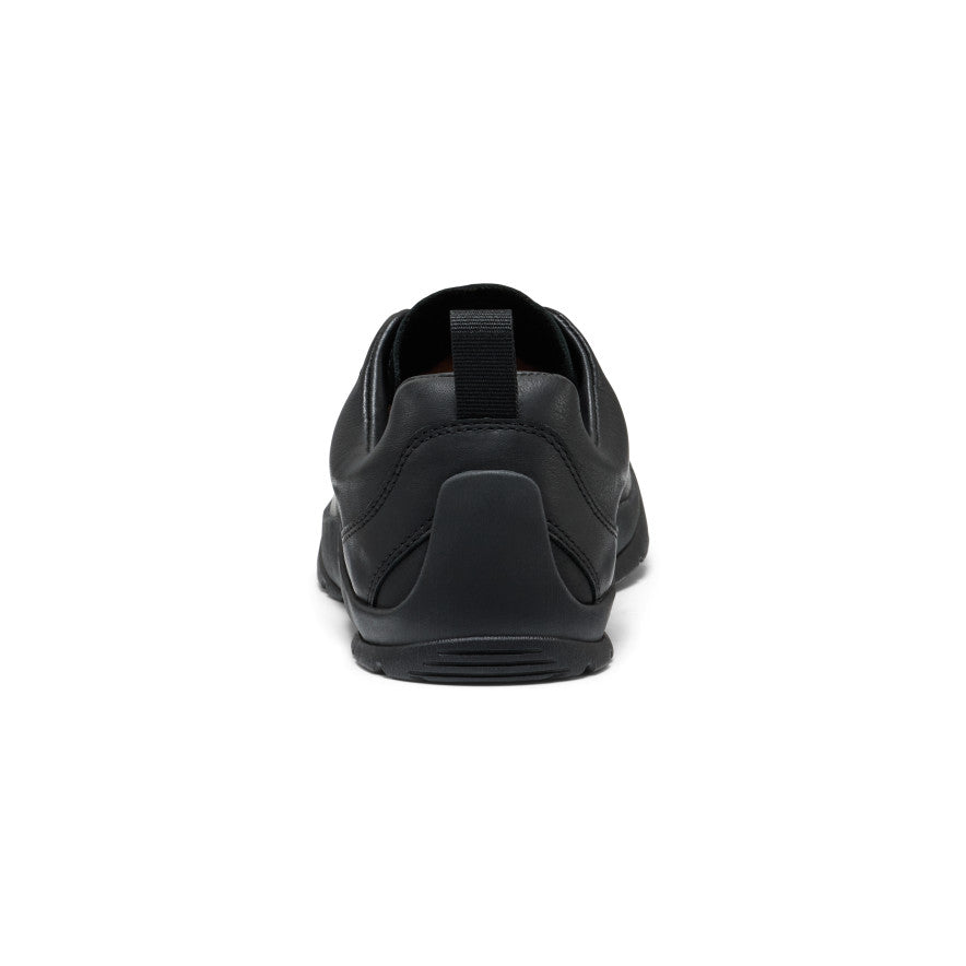 Women's Jasper SE1 Sneaker - Flux Black Women's jasper se1 sneaker in flux black showing back side with black leather minimalist design - Image 1