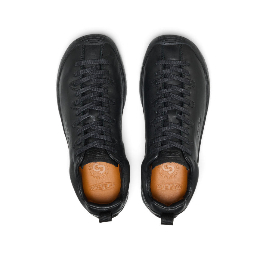 Women's Jasper SE1 Sneaker - Flux Black Women's jasper se1 sneaker flux black black leather keen hiking shoes with black laces and tan - Image 1