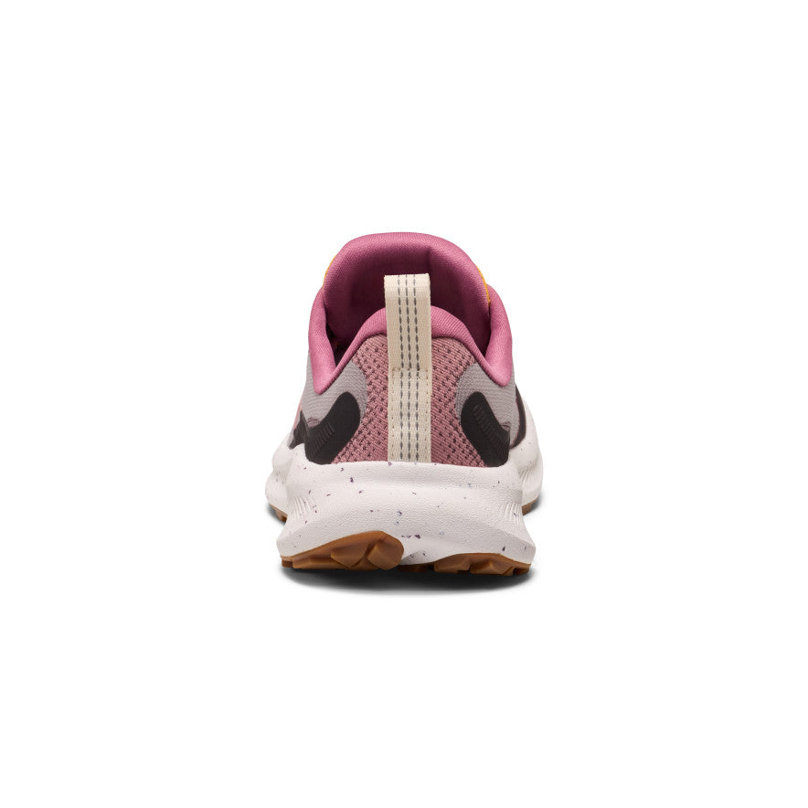 Women's Wander Trail Running Shoe - Huckleberry/Symphonic Sunset Women's nike wander trail running shoe in pink and gray with speckled white midsole and brown - Image 1