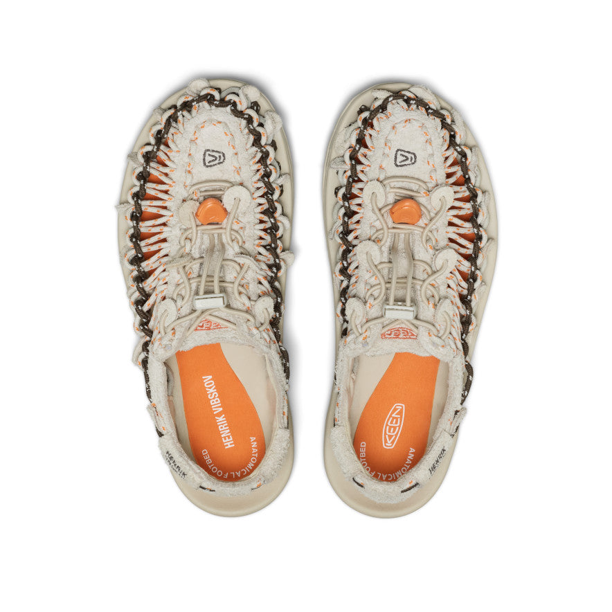 All Gender UNEEK Leather Henrik Vibskov Sneaker - Tangerine Cream Tangerine Cream - Image 4