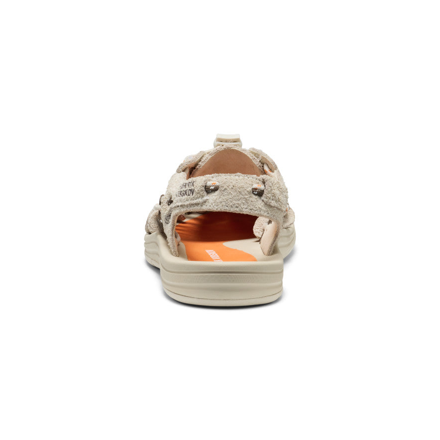 All Gender UNEEK Leather Henrik Vibskov Sneaker - Tangerine Cream Tangerine Cream - Image 5