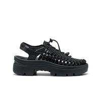 All Gender UNEEK PLT Sneaker - Black Smooth Lea