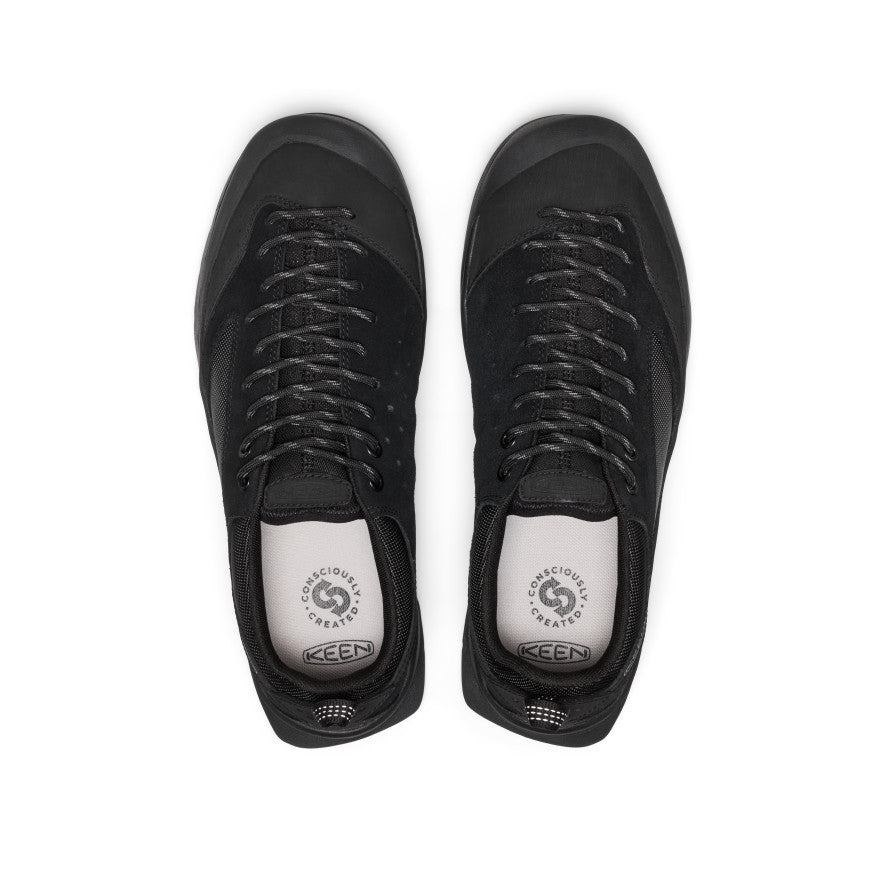Men's Jasper III Sneaker - Black/Black Men’s Jasper III sneaker in black with suede and mesh upper and matching black laces for hiking use - Image 1