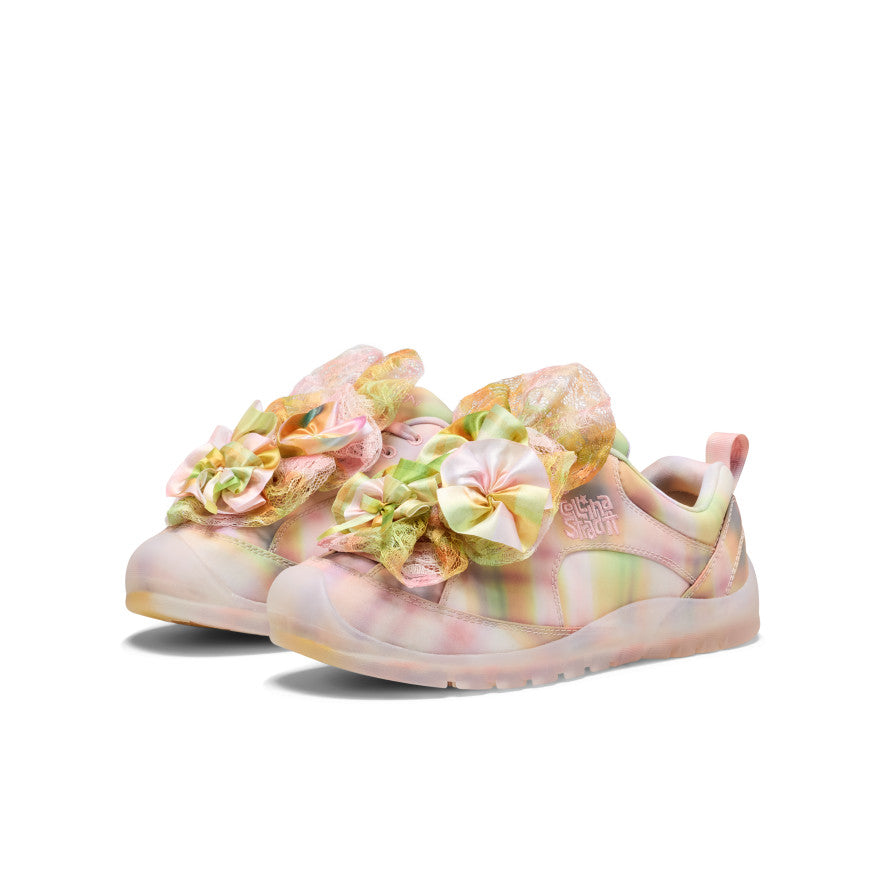 Women's Jasper Rocks SP Collina Strada - Strada Plaid/Seashell Pink Floral-themed children's shoes on a white background - Image 1