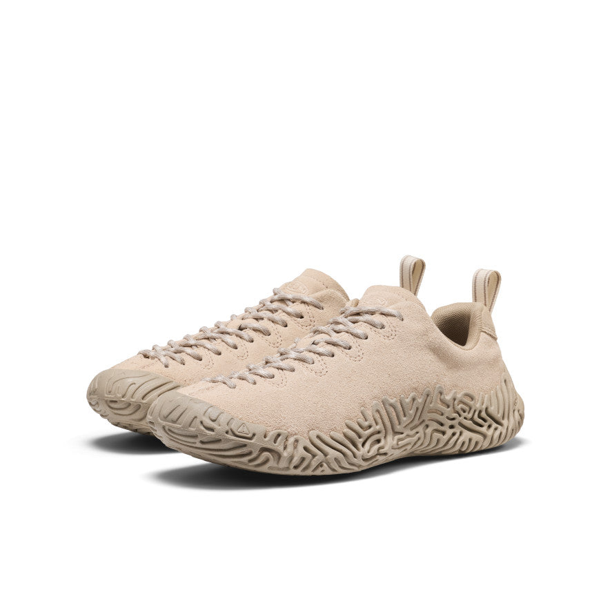 Men's Jasper Merko Sneaker - Birch/Plaza Taupe Beige suede men's jasper merko sneaker with maze-like textured rubber sole and matching laces - Image 1