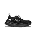 Men’s uneek wk sneaker in black featuring a woven upper and chunky rubber sole for durable comfort