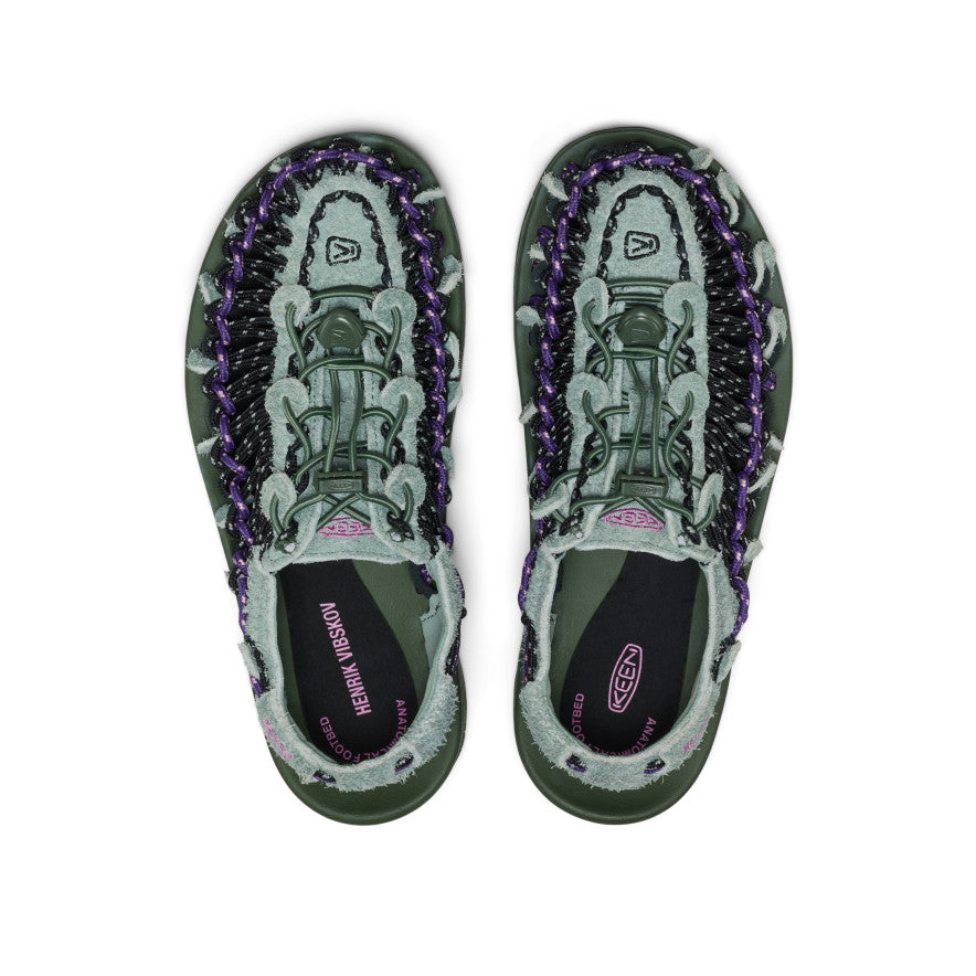 All Gender UNEEK Leather Henrik Vibskov Sneaker - Green Spring Green Spring - Image 4