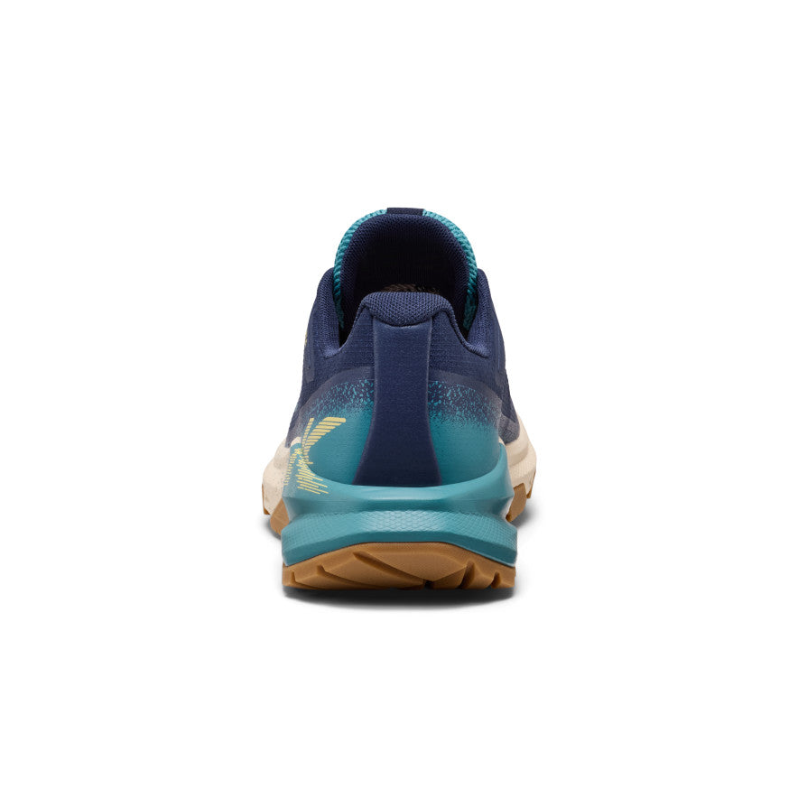 Women's Targhee Apex Waterproof Hiking Shoe - Naval Academy/Brittany Blue Women's targhee apex waterproof hiking shoe in navy blue and teal with textured upper, beige - Image 1