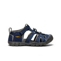 Big kids seacamp ii cnx sandal in naval academy and drizzle blue gray with adjustable straps