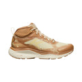 Women's leiki waterproof hiking boot in safari chipmunk with tan and cream high-top textured