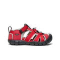 Little kids seacamp ii cnx sandal in ribbon red and alloy with adjustable straps and durable rubber