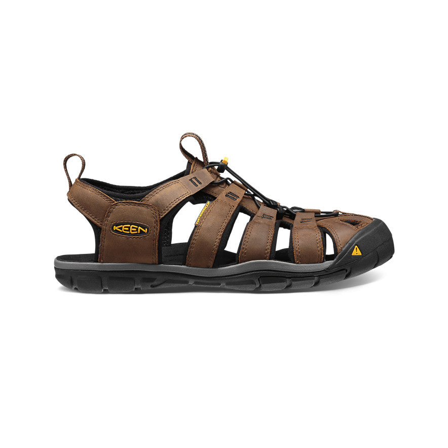 Clearwater CNX Leather Sandal Dark Earth Black