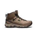 Men's targhee iv waterproof hiking boot in brindle and canteen colors with rugged tan and dark