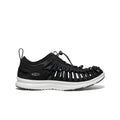 Black keen women's woven lace-up sneaker with white rubber sole in mens uneek o3 sneaker sandal