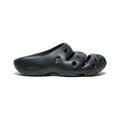 Men's yogui clog black slip-on sandal with textured rubber sole and multiple perforations