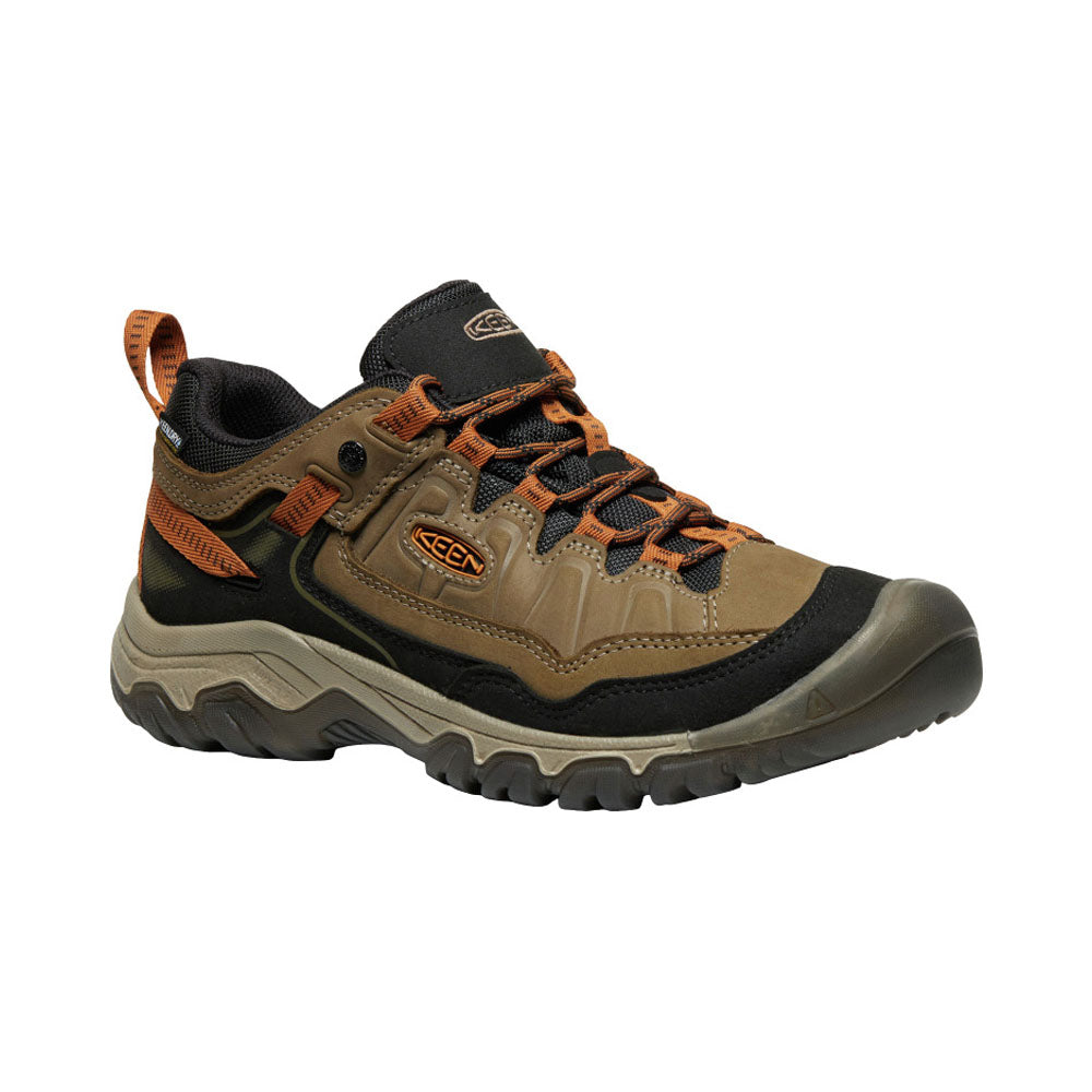 Keen Men's Targhee IV Waterproof Hiking Shoes- Sea Turtle/Roasted Pecan