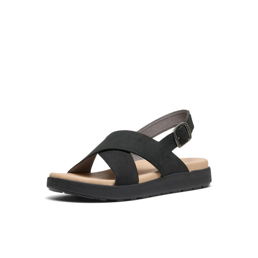 Women's Elle Luxe Backstrap Sandal - Black/Black
