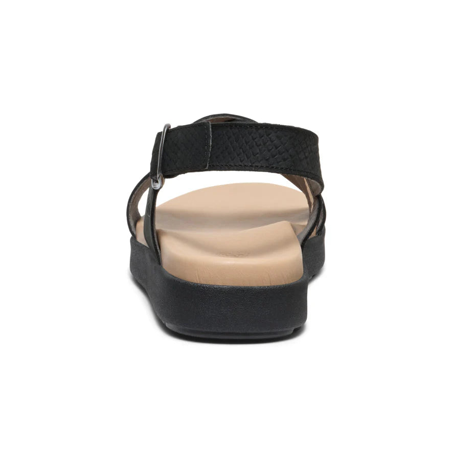 Women's Elle Luxe Backstrap Sandal - Black/Black
