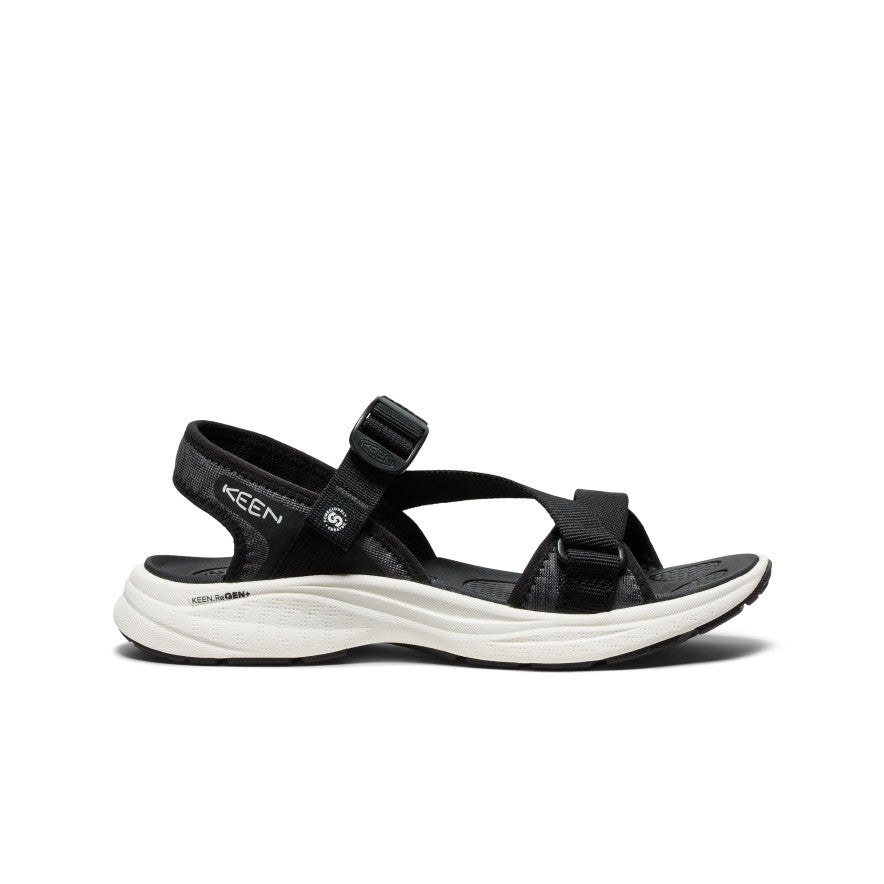 Women's Leiki Open-Toe Sandal - Black/White – Keen Footwear UK
