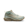 Women's leiki waterproof hiking boot in iceberg green and birch with mesh and synthetic overlays