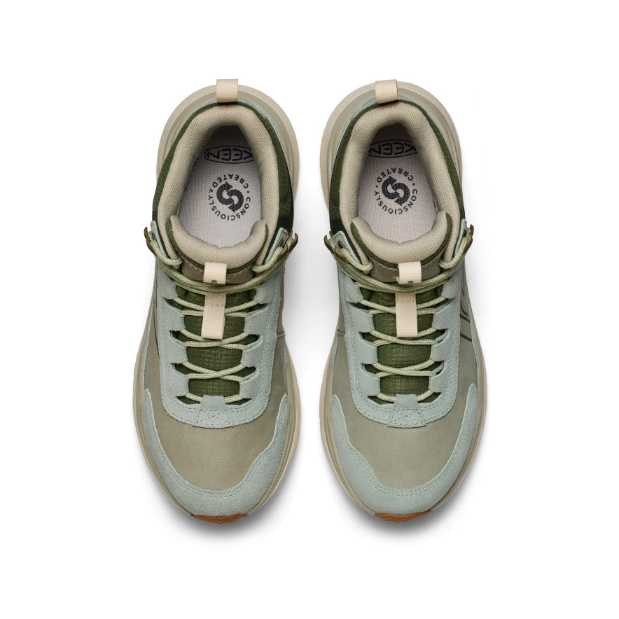 Women's Leiki Leather Hiking Boot Green – Keen Footwear UK