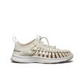 Women's keen uneek o3 sneaker sandal in birch star white with cream woven leather braided upper