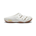 Men’s yogui clog birch birch white keen slip-on sandal with perforated upper and brown rubber sole