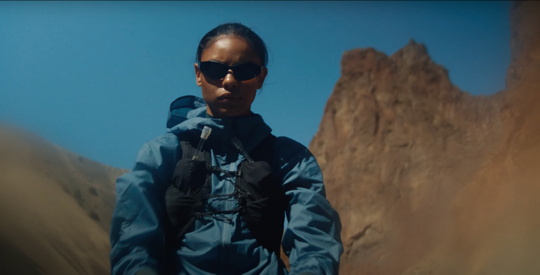 a video showcasing the Keen seek trail running shoe